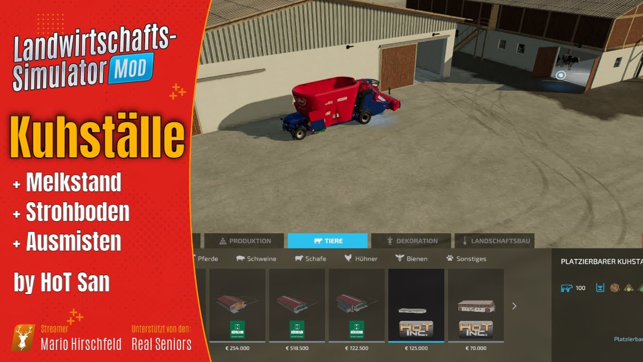 LS22 Top Mod / Tierställe für Kühe von HoT San / LS22 Modvorstellung