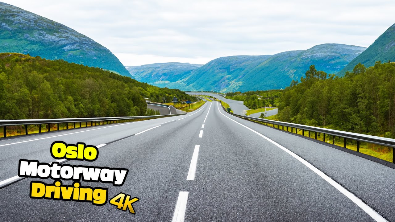 Amazing Cloudy Day Motorway Driving in Norway 🇳🇴 4K