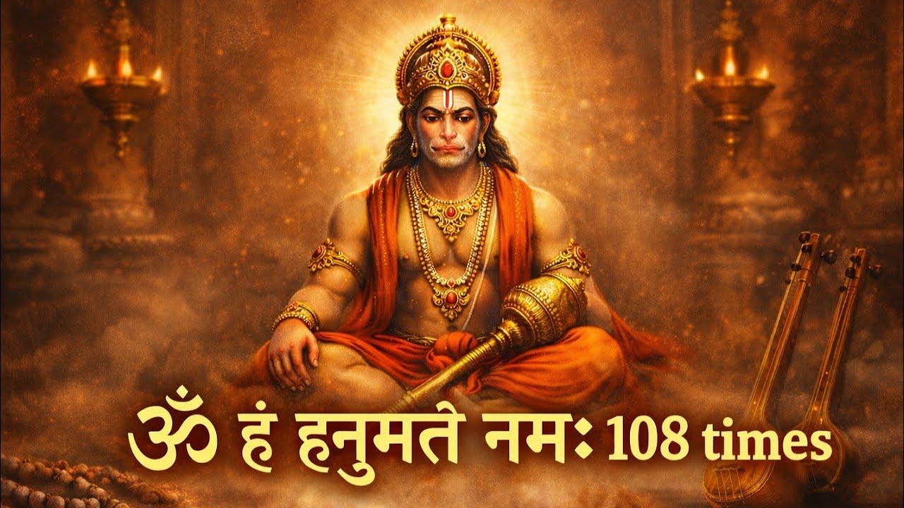 Hanuman Mantra 108 Times | ॐ हं हनुमते नमः | Remove Fear & Negativity