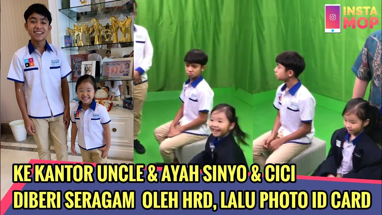 KE KANTOR UNCLE & AYAH SINYO & CICI DIBERI SERAGAM OLEH HRD LALU PHOTO ID CARD | InstaMOP
