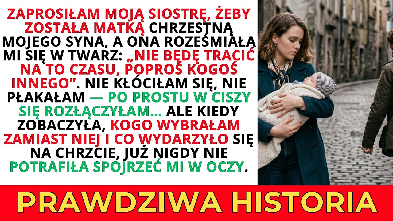 SIOSTRA ODMÓWIŁA BYCIA MATKĄ CHRZESTNĄ! TO CO ZROBIŁAM ZMIENIŁO WSZYSTKO