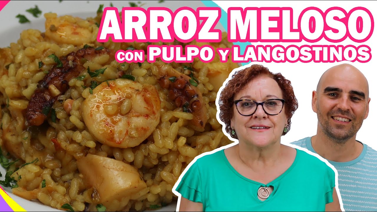 ARROZ MELOSO CON PULPO Y LANGOSTINOS | Arroz en paella