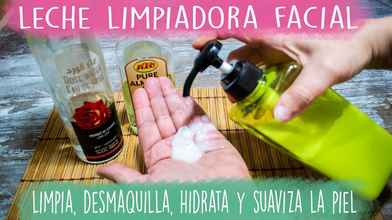Receta leche limpiadora facial Almendras & rosas