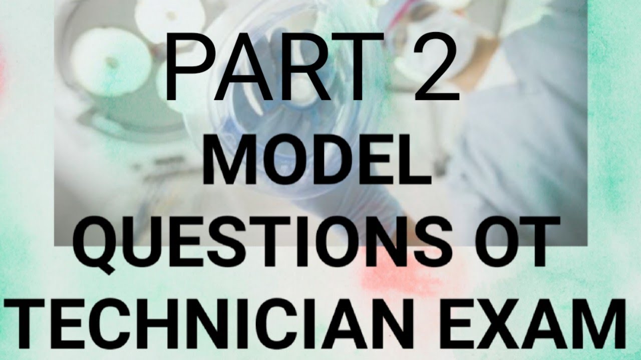 #mcqs #ottechnician Important multiple choice questions for upcoming ot technician exam Part 2