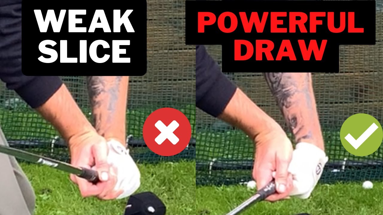 FIX YOUR SLICE FAST - Face Your Knuckles Down To Fix Your Cupped Left Wrist