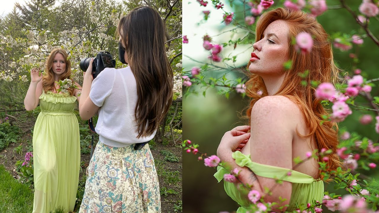 Golden Hour Natural Light Photoshoot, Behind The Scenes