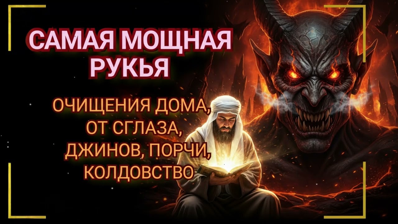 САМАЯ МОЩНАЯ РУКЬЯ ⚠️ СЛУШАЙ И ЗАЩИТИ СЕБЯ ОТ ДЖИННОВ, СГЛАЗА И СИЛЬНОГО НЕГАТИВА