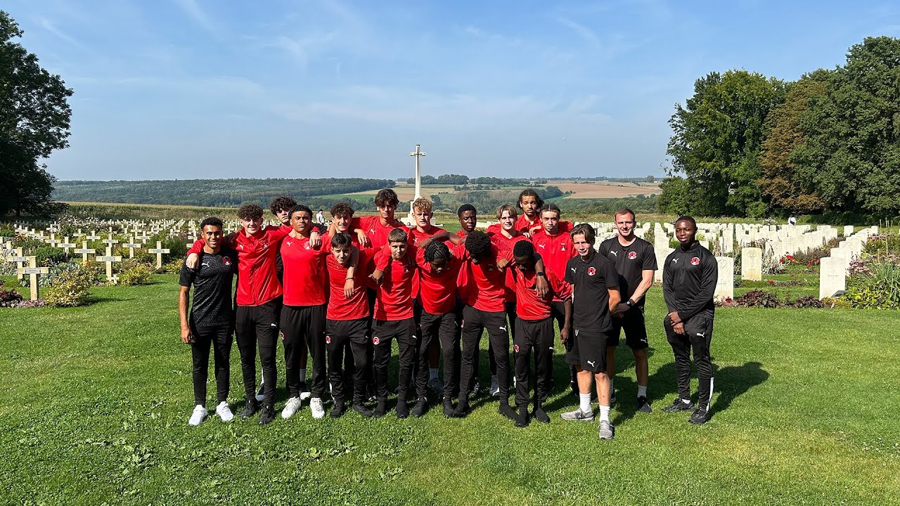 Leyton Orient Academy make historic trip to Somme battlefields