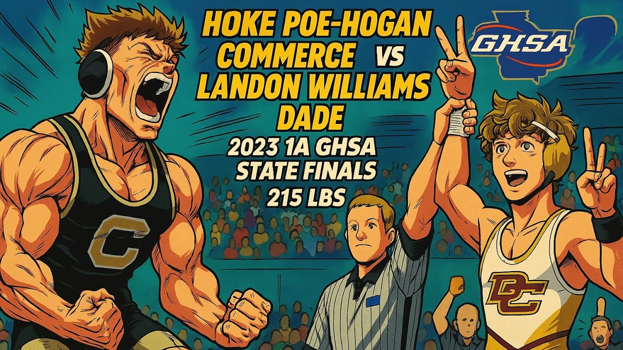Hoke Poe-Hogan Commerce vs Landon Williams Dade 2023 1A GHSA State Finals 215lbs