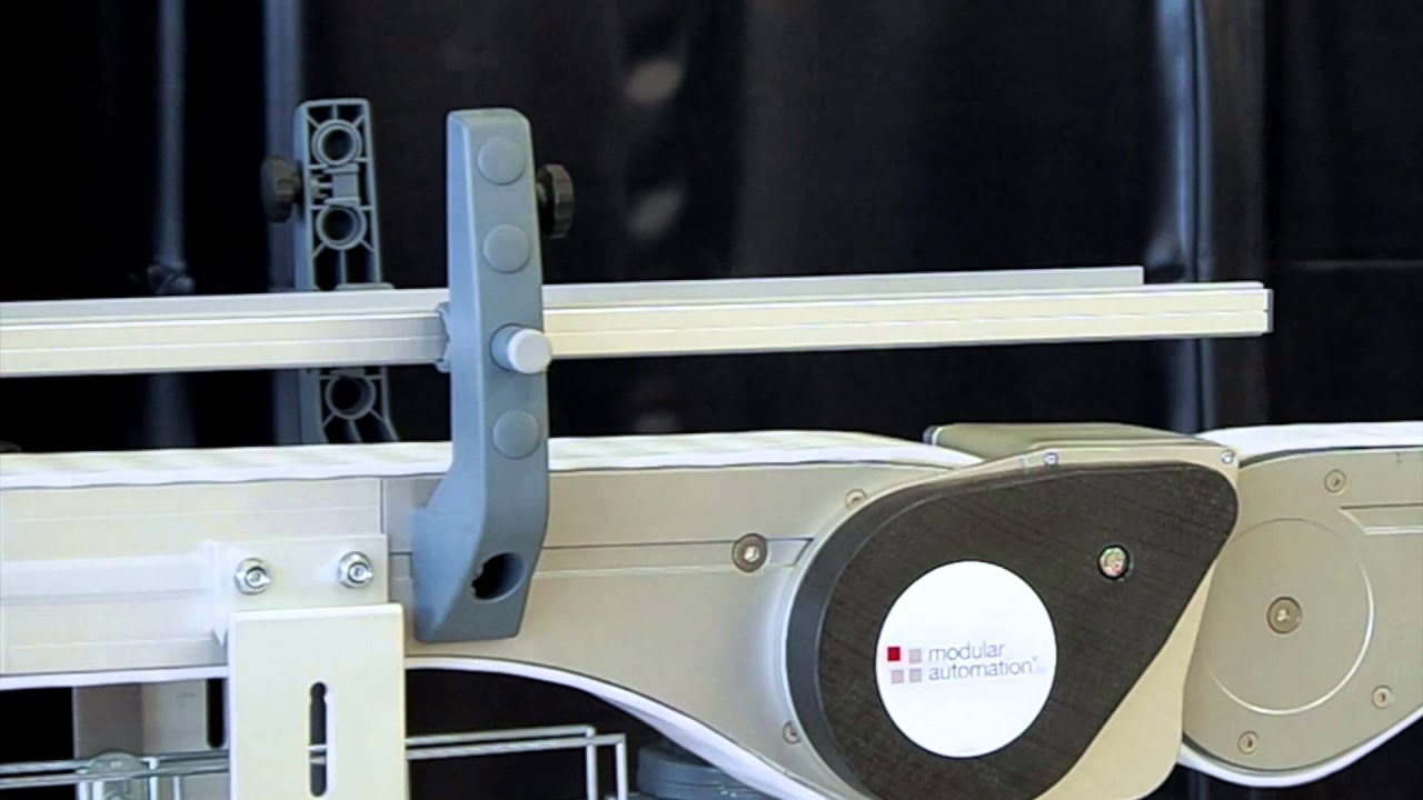 Angetriebene Gurtbr&uuml;cke f&uuml;r Kunststoffkettenf&ouml;rderer / Kettenf&ouml;rdersystem - modular automation GmbH