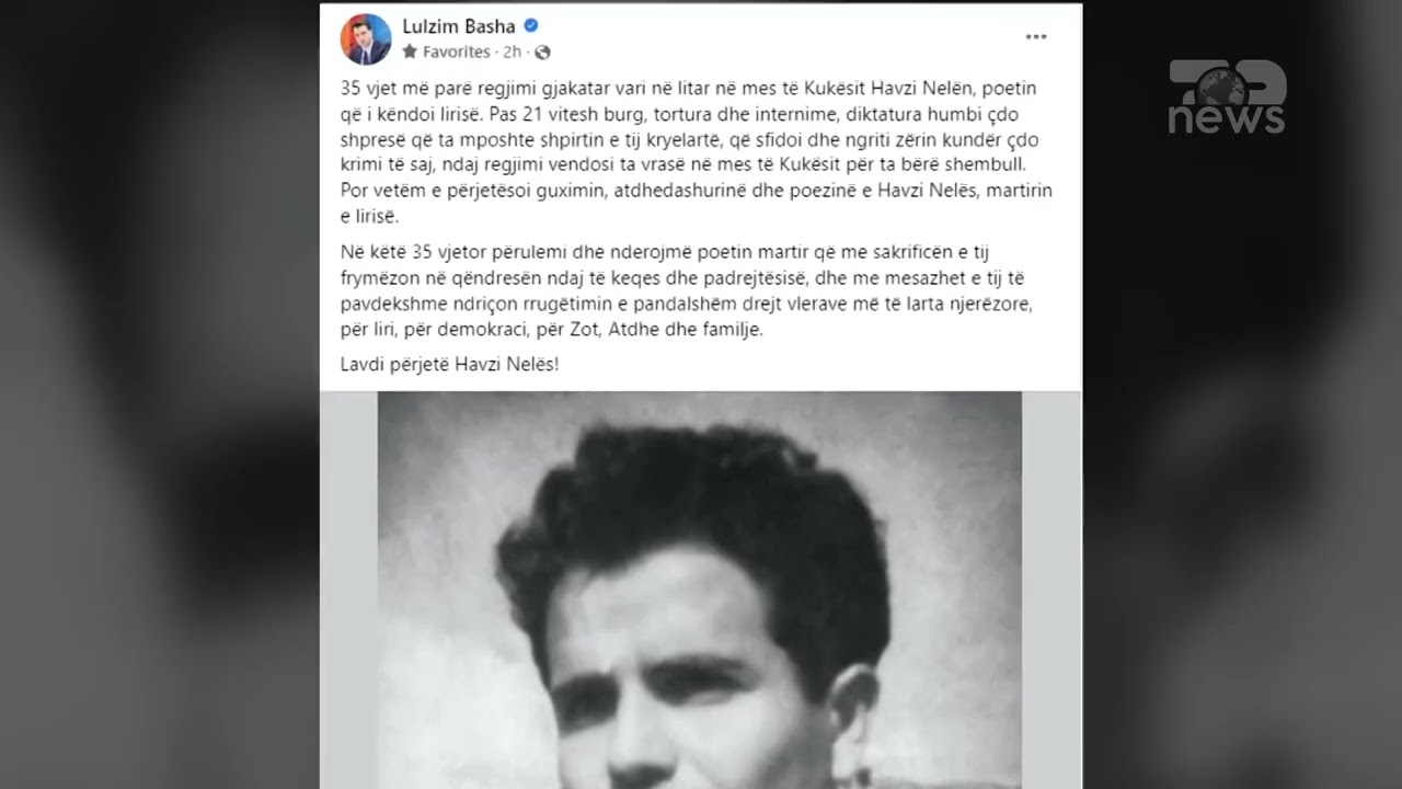 Top News- Poeti që nuk iu përkul diktaturës / 35 vite nga ekzekutimi i Havzi Nelës