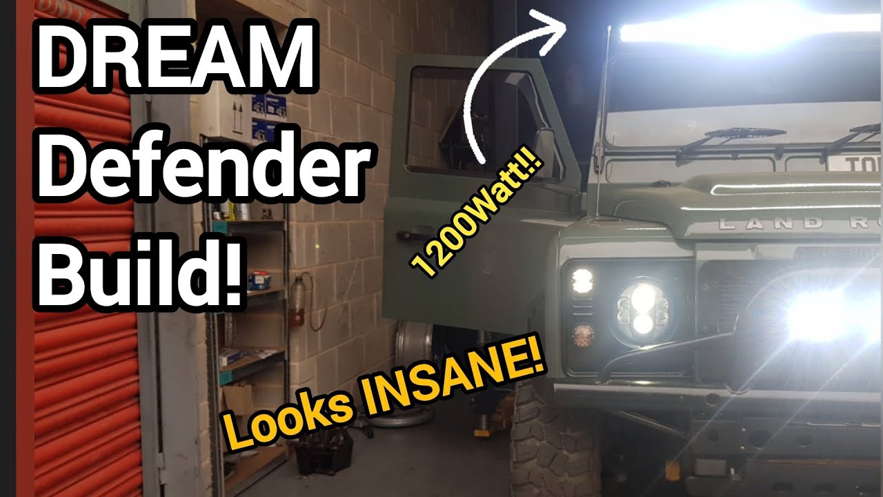 My CUSTOM Land Rover Defender Build! Xenons, Black Pack, Armour DREAM Transformation! Part 2