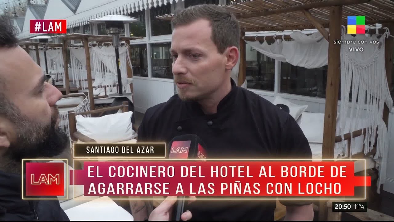 📺 Santiago del Azar, el cocinero del hotel, al borde de agarrarse a piñas con Locho