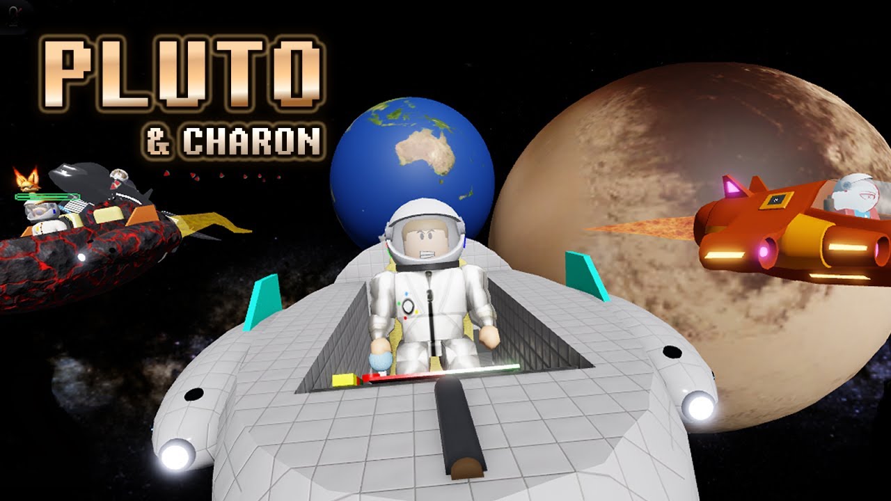 Приключение ПЛУТОНА и ХАРОНА с друзьями в Space Simulator на Roblox