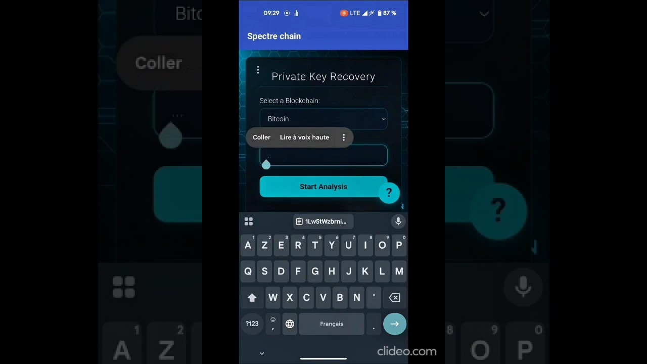 RECOVER BITCOIN PRIVATE KEY USING ONLY ADDRESS AND SPECTRE CHAIN 