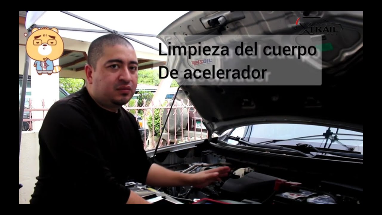 limpieza del cuerpo de acelerador nissan x-trail T31 y otros modelos