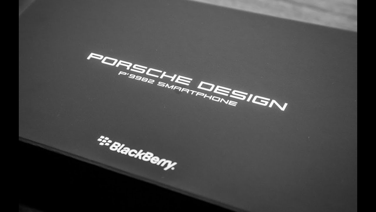BlackBerry Porsche P'9982 Unboxing First Look