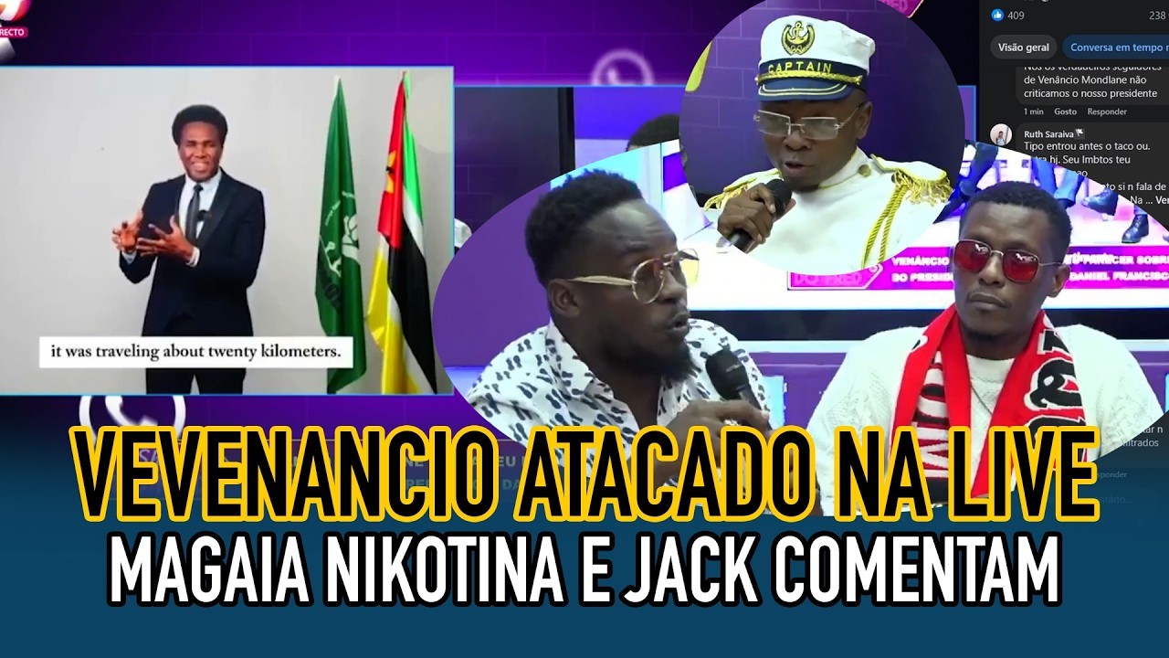 VENANCIO MONDLANE ATACADO PELOS SEUS SEGUIDORES DURANTE UMA LIVE