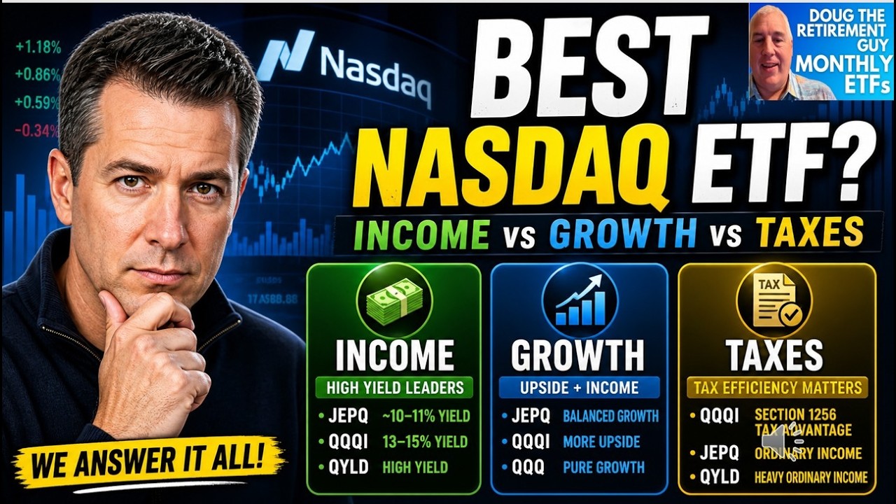 Who is the Best Nasdaq 100  ETFs for 2026: Income vs. Growth vs. Tax Efficiency! we answer it all Up