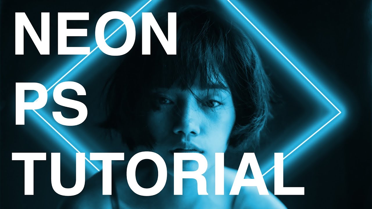 NEON PORTRAITS EASY PHOTOSHOP TUTORIAL :)