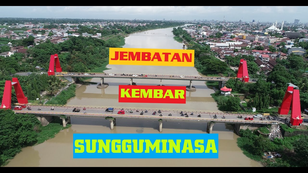 JEMBATAN KEMBAR SUNGGUMINASA KAB.GOWA || Drone View by DJI P4P