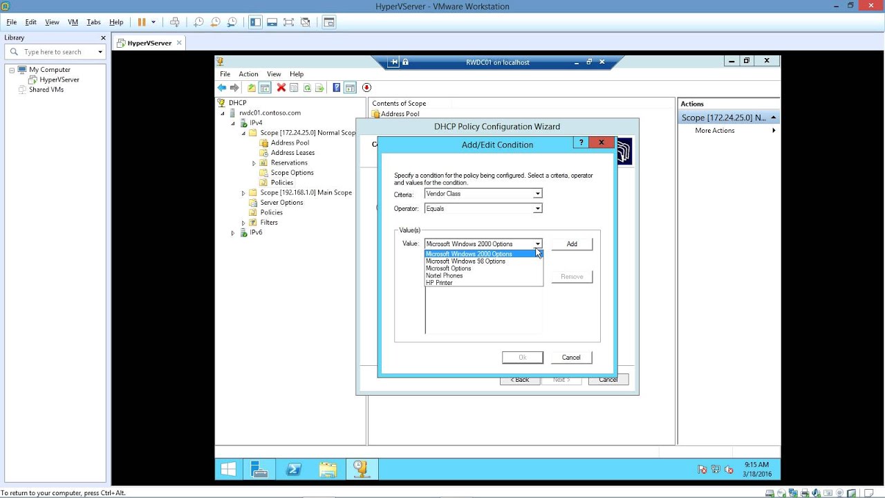 Implementing an Advanced Dynamic Host Configuration Protocol (DHCP) Solution