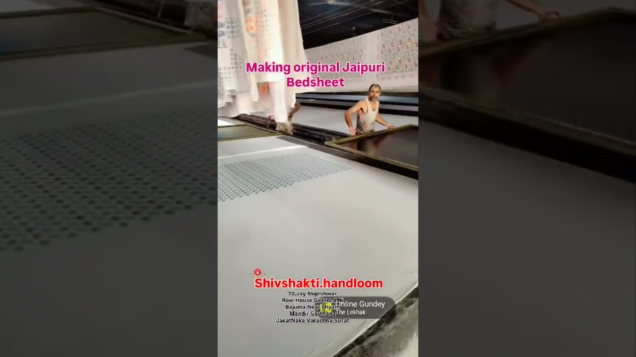 Original Making Jaipuri Bedsheet