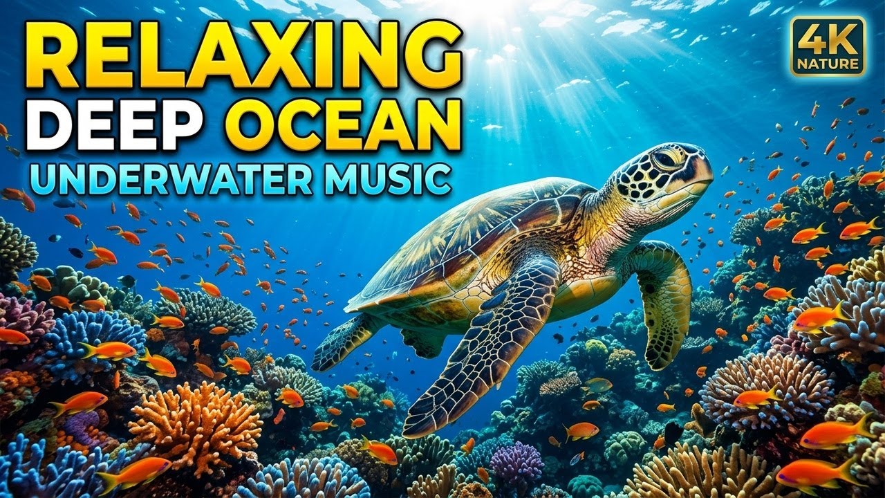 Ocean Night Drift 🌌 • Relaxation Music for Sleep 😌 • Soft Underwater Flow 🌙