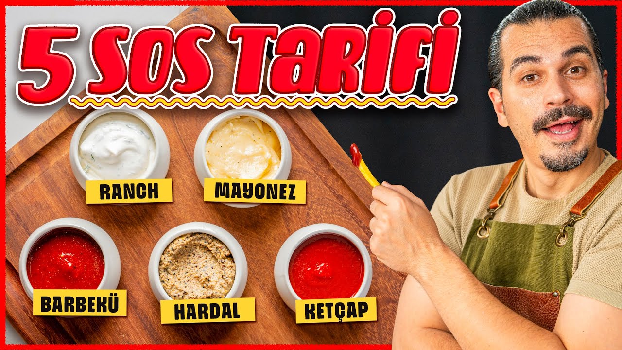Sos Tarifleri: Ket&ccedil;ap, Mayonez, Hardal, Barbek&uuml;, Ranch Sos Evde Nasıl Yapılır?