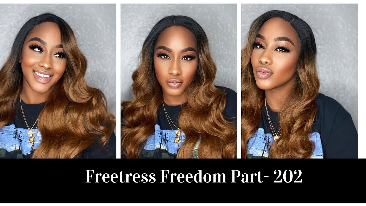 BeautyExchange- Shake-n-Go Freetress Equal Freedom Part Lace Wig- 202