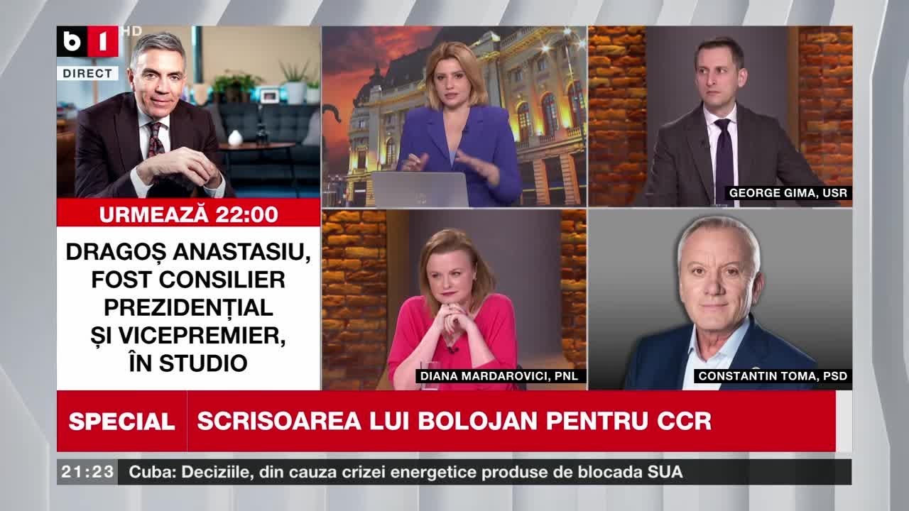 SPECIAL B1. DE CE INTERVINE SAVONEA ÎN DISPUTA GUVERN-CCR/ CIUCU: TELEFOANE SĂ NU DAU AFARĂ PILE