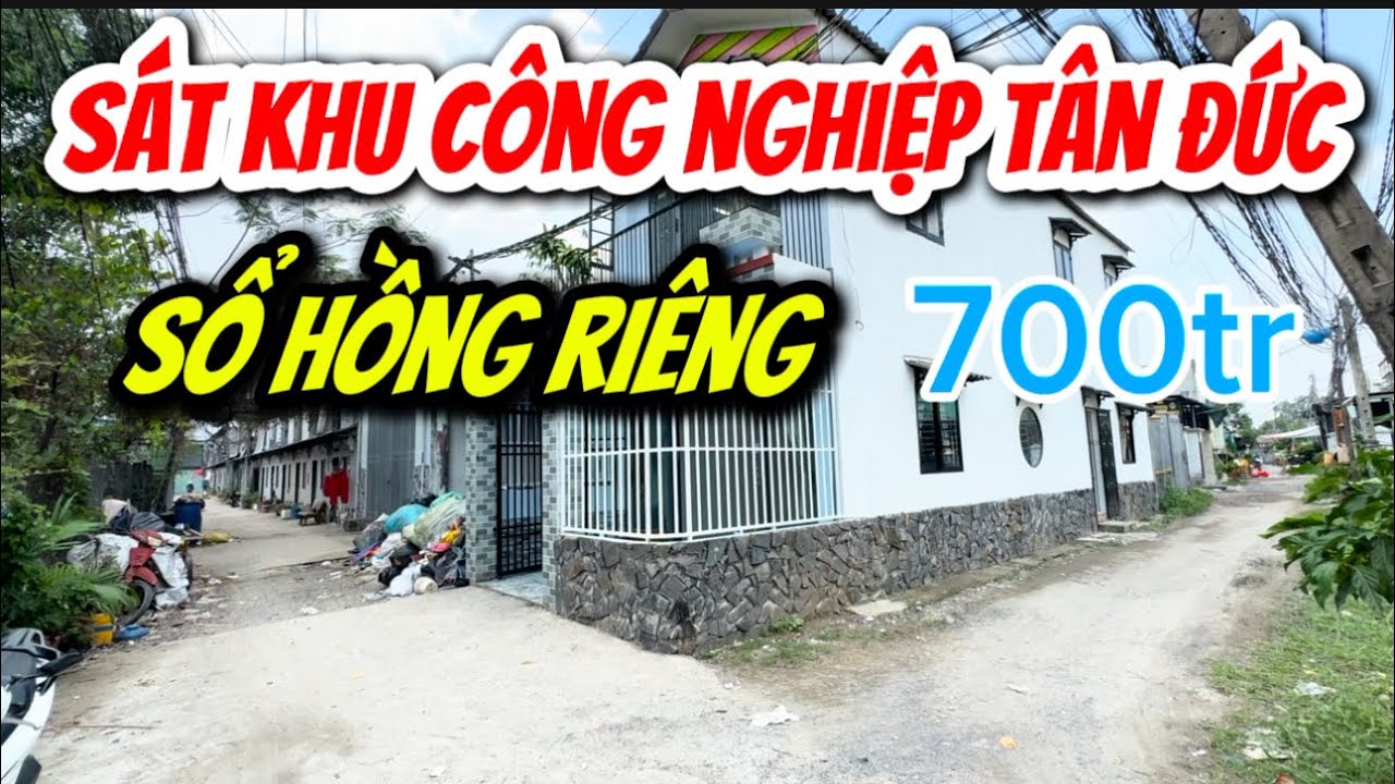 Nhà 1 trệt 1 lầu khu vực Đức Hòa giá ngân hàng có hỗ trợ 700tr ￼