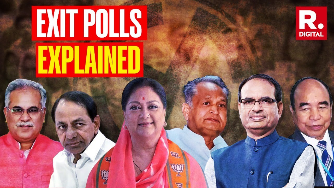 Exit Poll Results: BJP Winning MP, Rajasthan; Congress Ahead In Chhattisgarh, Telangana