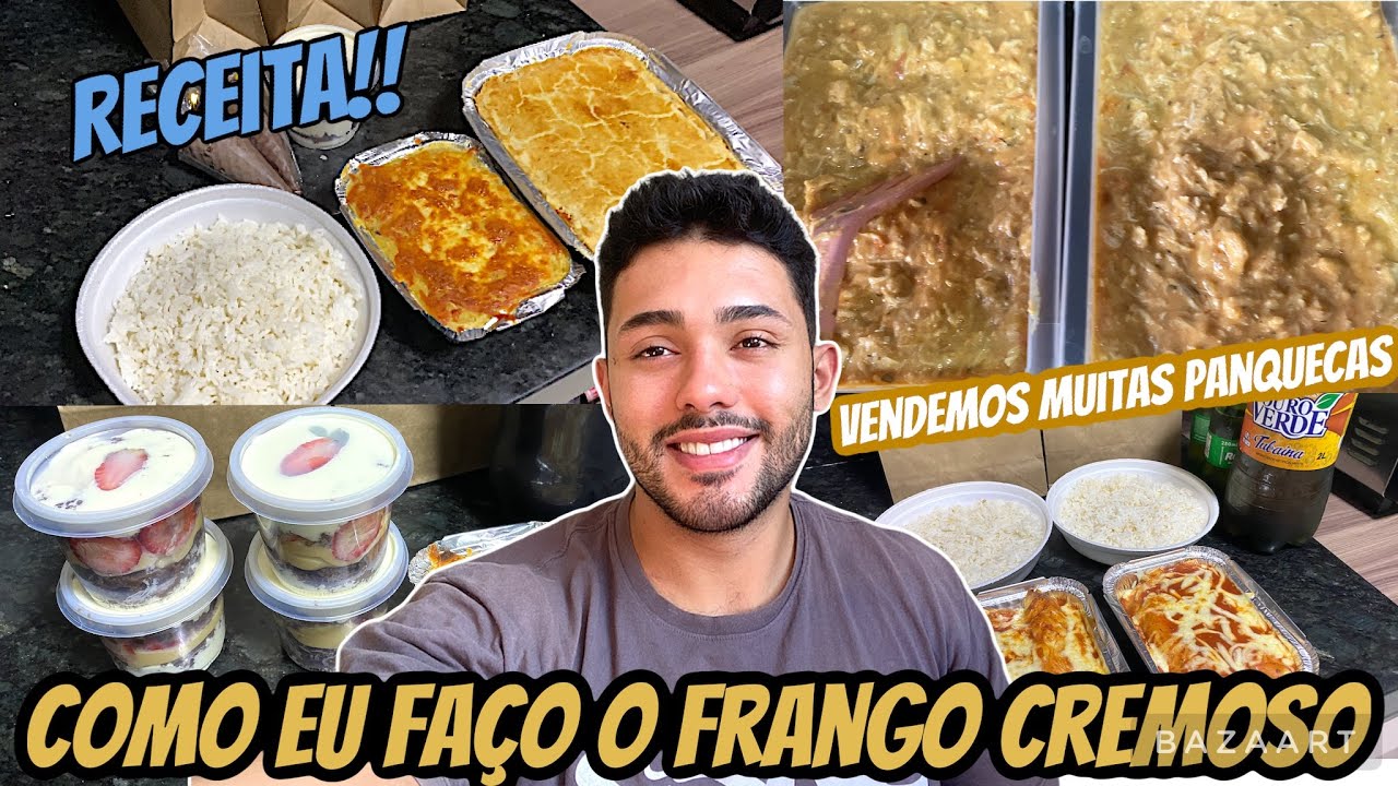 Como fazer um frango cremoso desfiado/ Receita do frango cremoso/ 12 pedidos do delivery em casa!!!