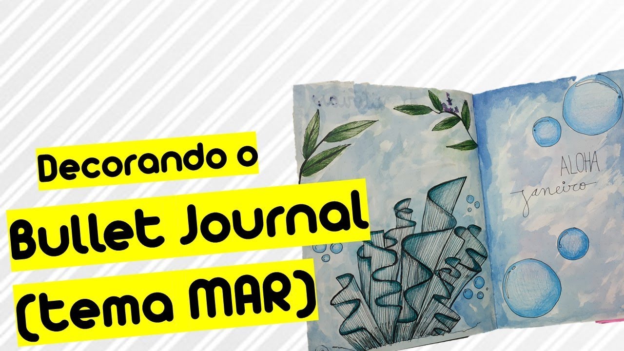 como decorar o bullet journal (Tema MAR)