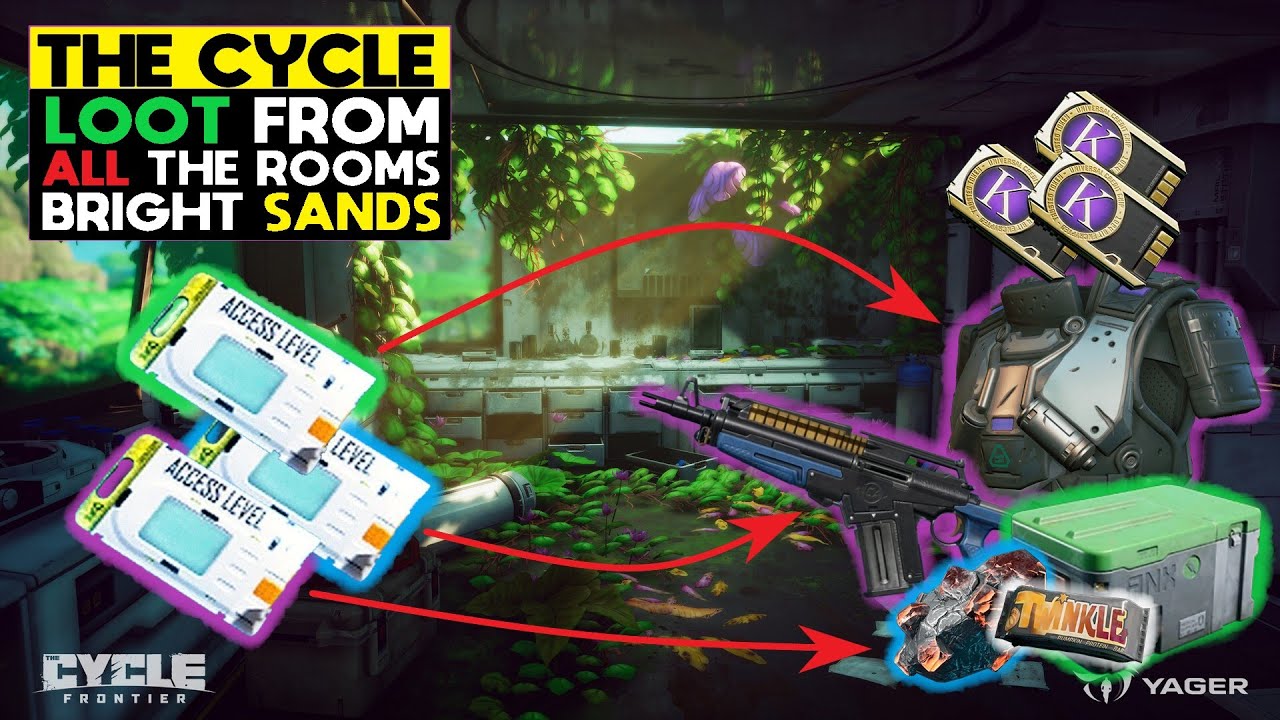 Loot From ALL Key Card Locations on Bright Sands - The Cycle Frontier