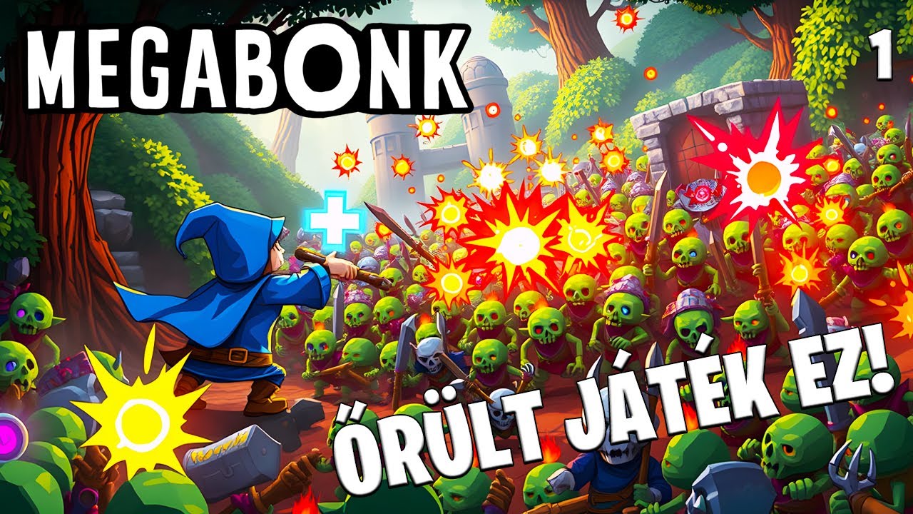 Megabonk LIVE #1 - A leg&uacute;jabb indie őr&uuml;let, ami letarolta a Steamet! 🔥