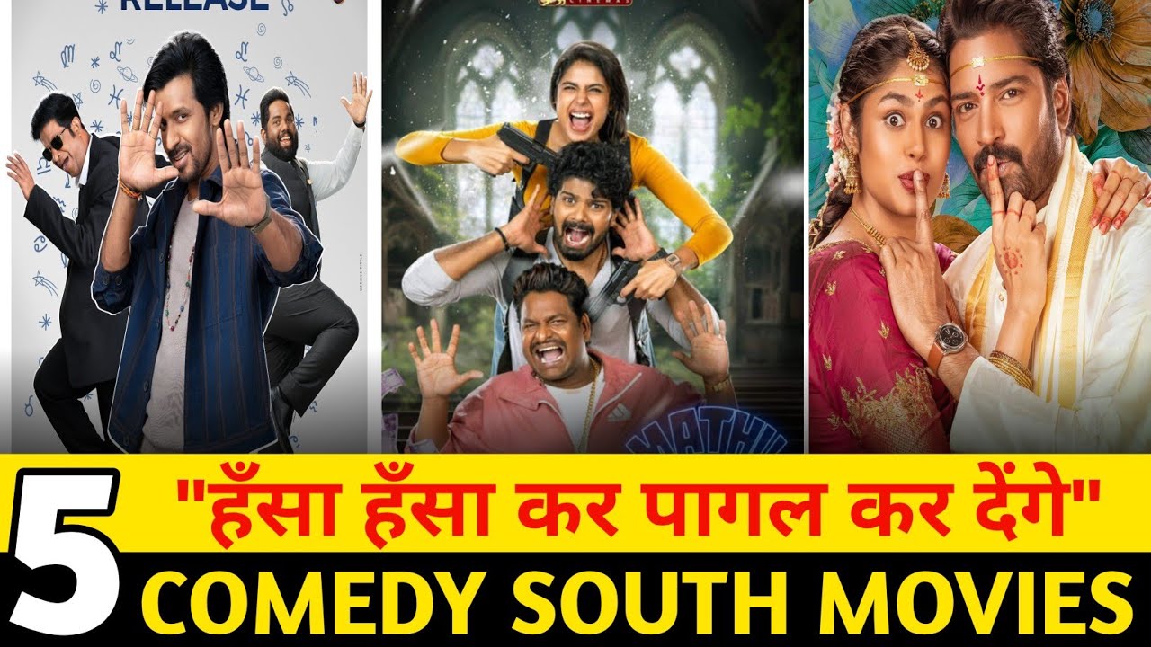 Comedy Movies Hindi Full : Top 5 South Indian List | South Comedy Movies Hindi South