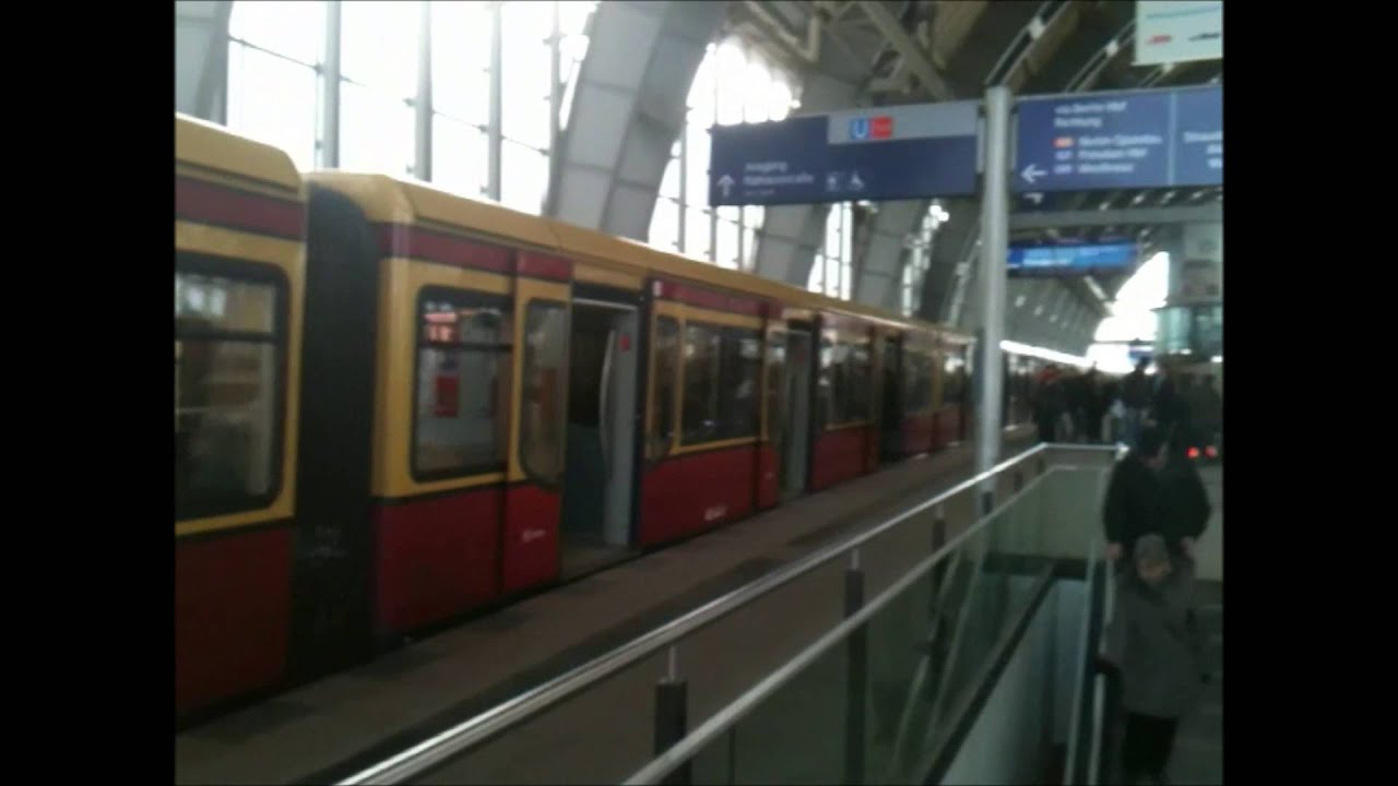 Trains on Berlin Alexanderplatz, February 2013