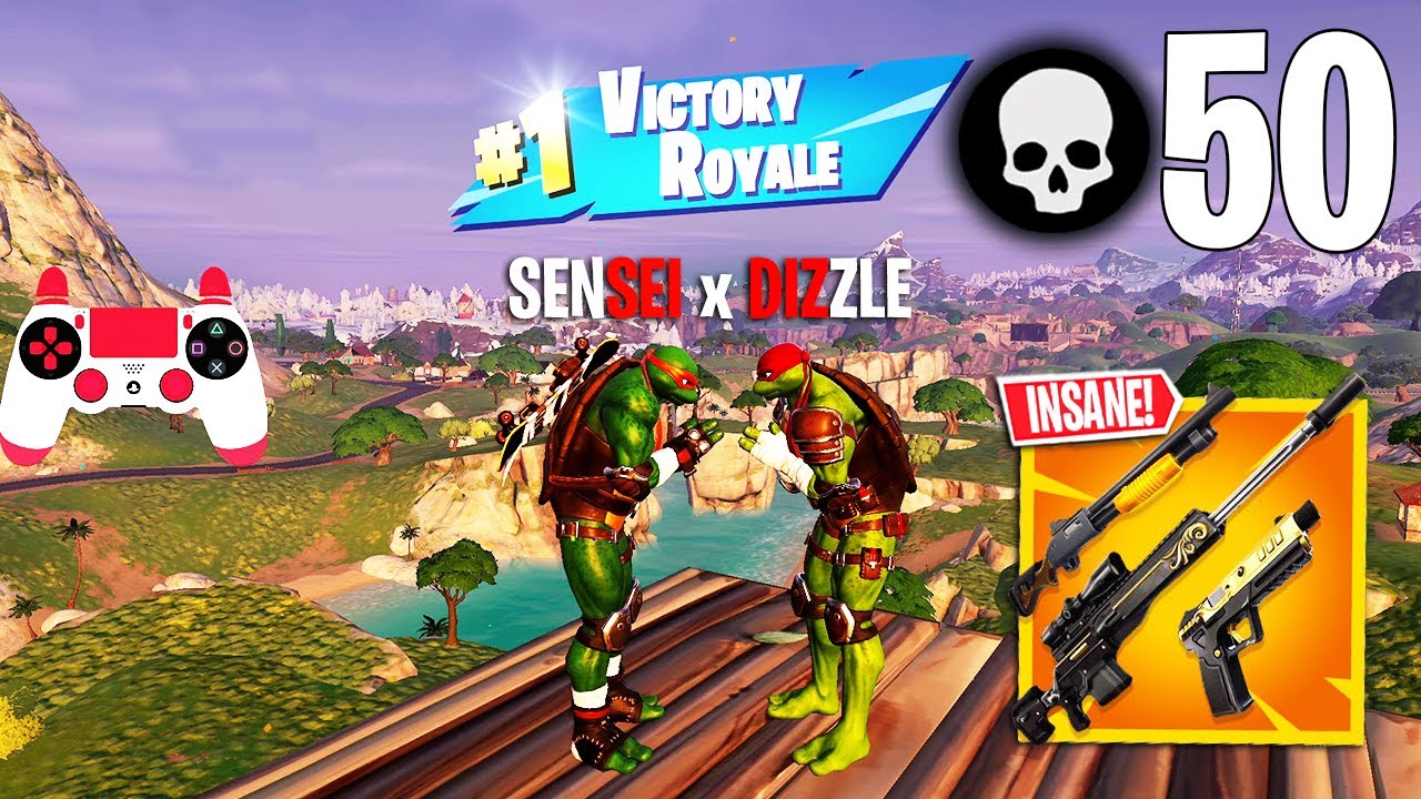 50 Elimination Duo Vs Squads Gameplay Ft. @DizzleYT Win (NEW Fortnite Chapter 5 PS4 Controller)