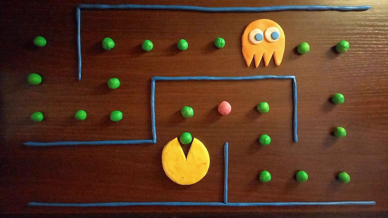 Pacman | short claymation, classic arcade game stop motion #Shorts