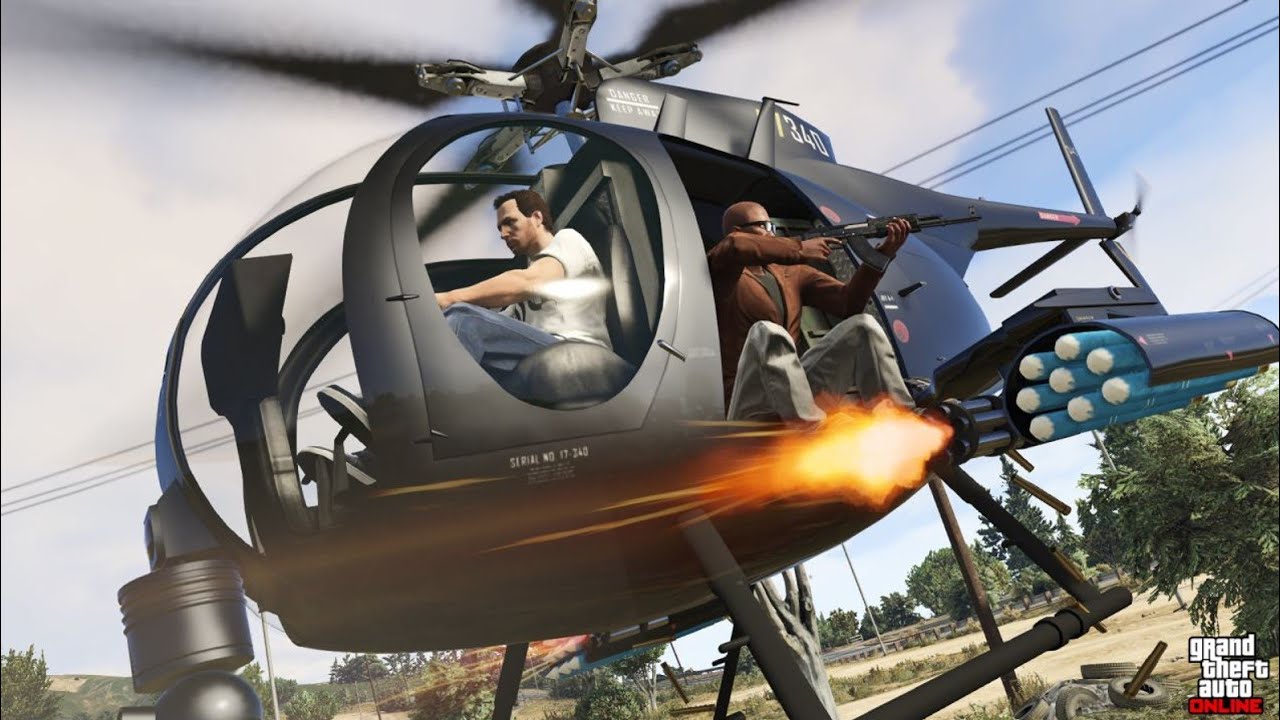 Playing GTA V Online (Death from Above)