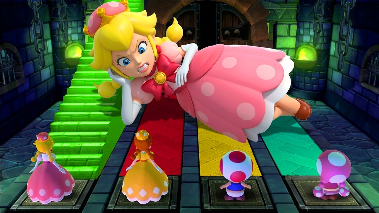 Mario Party 10 Minigames Battle - Peachette VS Daisyette VS Toad VS Toadette (Master CPU)
