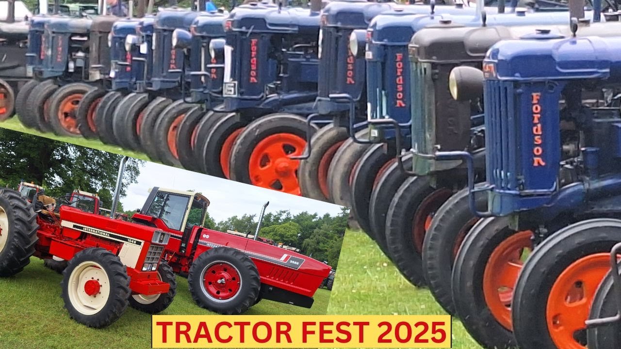 TRACTOR FEST 2025 UK's LARGEST VINTAGE TRACTOR & MACHINERY SHOW HELD AT NEWBY HALL, RIPON, YORKSHIRE