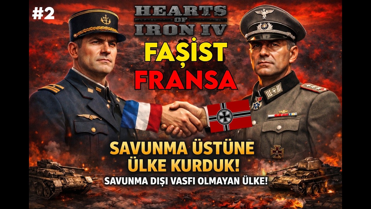 BÜTÜN DOKTRİNLER SAVUNMA ÜZERİNE - Hearts Of Iron 4 - Faşist Fransa - 2. Bölüm