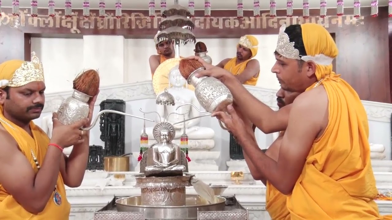 03-07-2024 Abhishek Shantidhara Gunoday Tirth  Gulgav khekdi #aadinathtv #aadinathtv