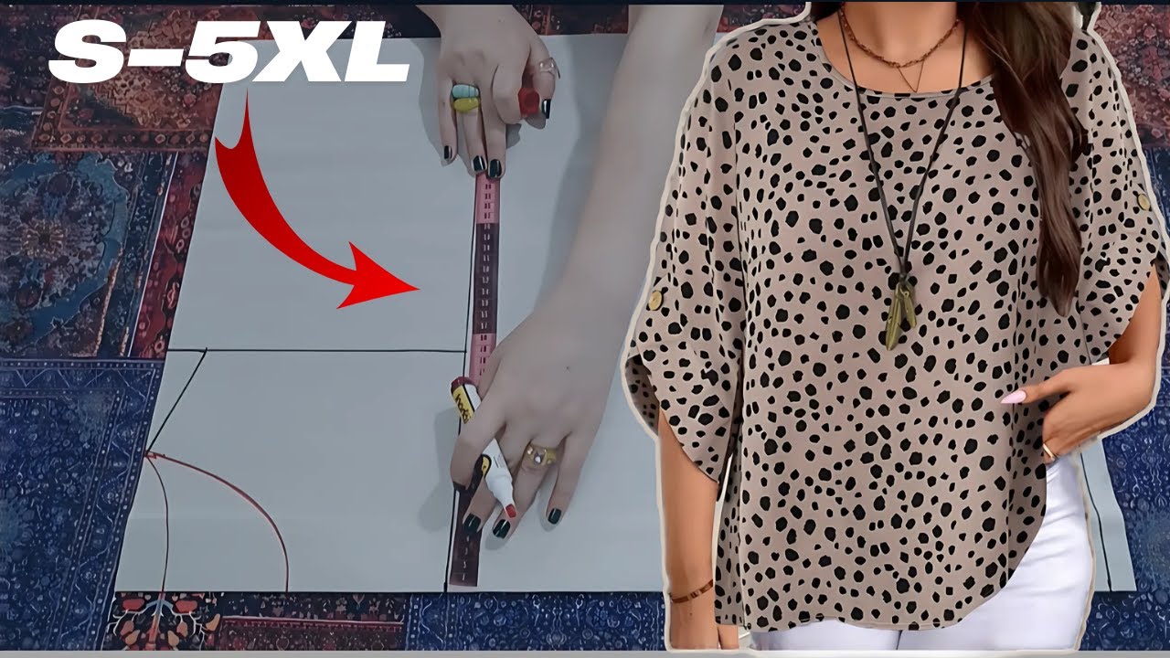 Sew No-brainer Pattern Blouse for size S-5XL
