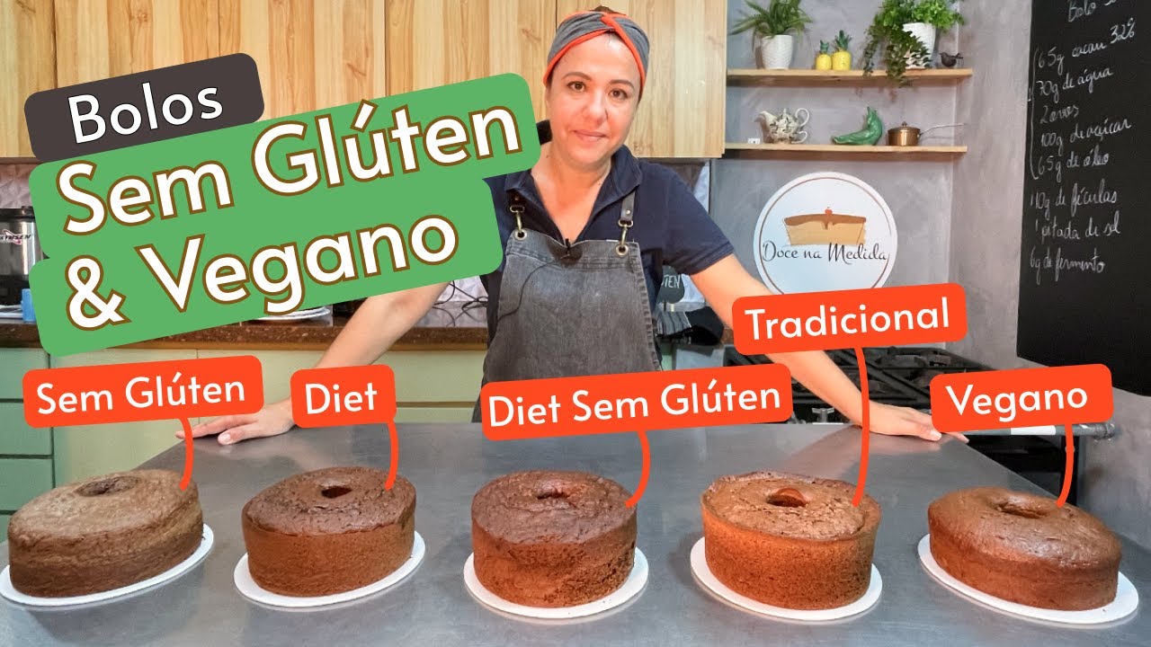 Bolo Sem Glúten e Bolo Vegano - Como fazer e informações técnicas