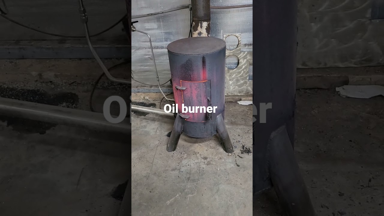 20x40 shop 34&deg; outside 90&deg; in the shop #wasteoilburner #oilburner