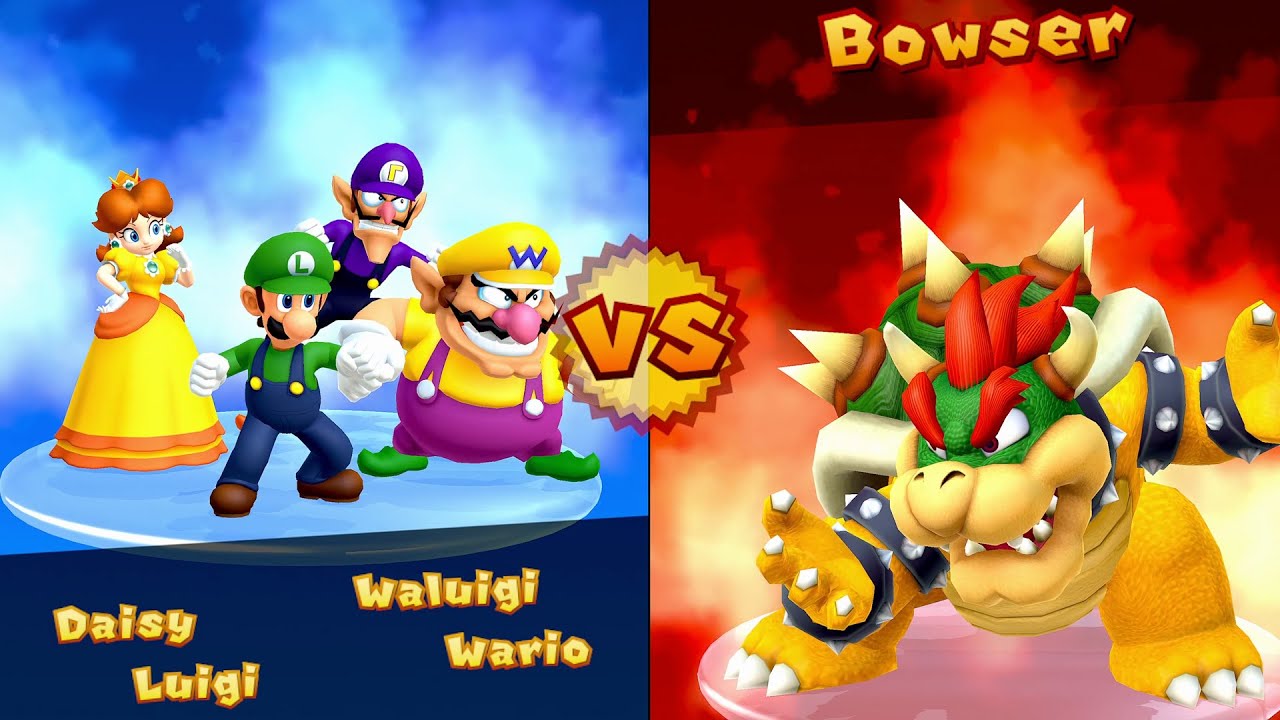 Wario, Luigi, Waluigi and Daisy - Chaos Castle (Mario Party Mode ) Mario Party 10 | Wii U
